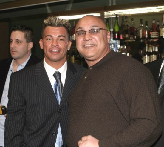 The late Arturo Gatti with Cestus Management's Mike Michael (photo courtesy of Gina Cestus Iacovou and Cestus Management)