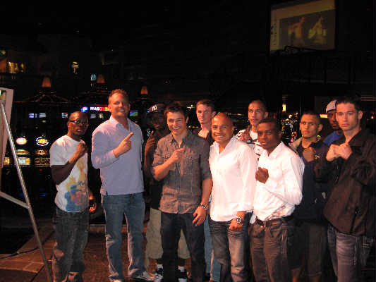 Chet Koerner (second from Left) poses with HOMETOWN HEROES [Photo courtesy TKO Boxing Promotions]