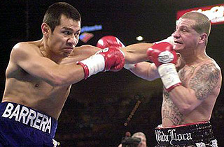 Barrera displays a masterful jab