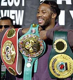 Three time heavyweight champion Lennox Lewis