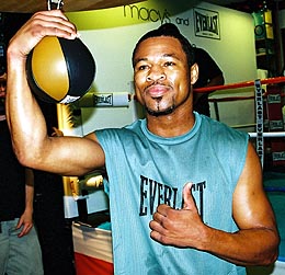 Mosley on the speedbag