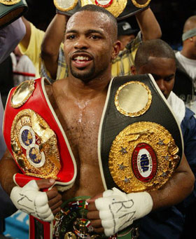 How many belts does Roy Jones have?