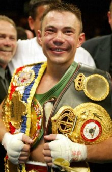Tszyu with his belts