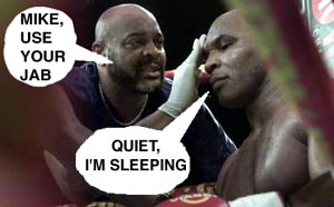 Tyson between rounds
